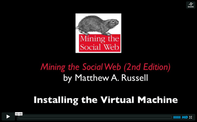 A ~3 minute screencast on installing a powerful toolbox for social web mining